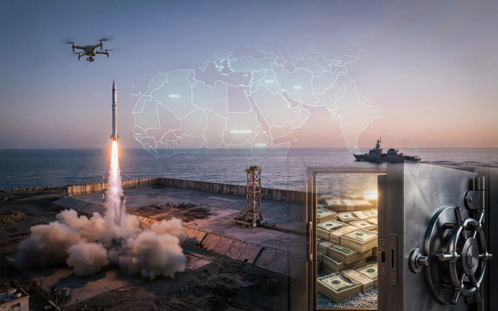 Iran Fires Missiles and Drones at Bahrain and Kuwait; U.S. Intercepts and Treasury Considers Using Frozen Assets
