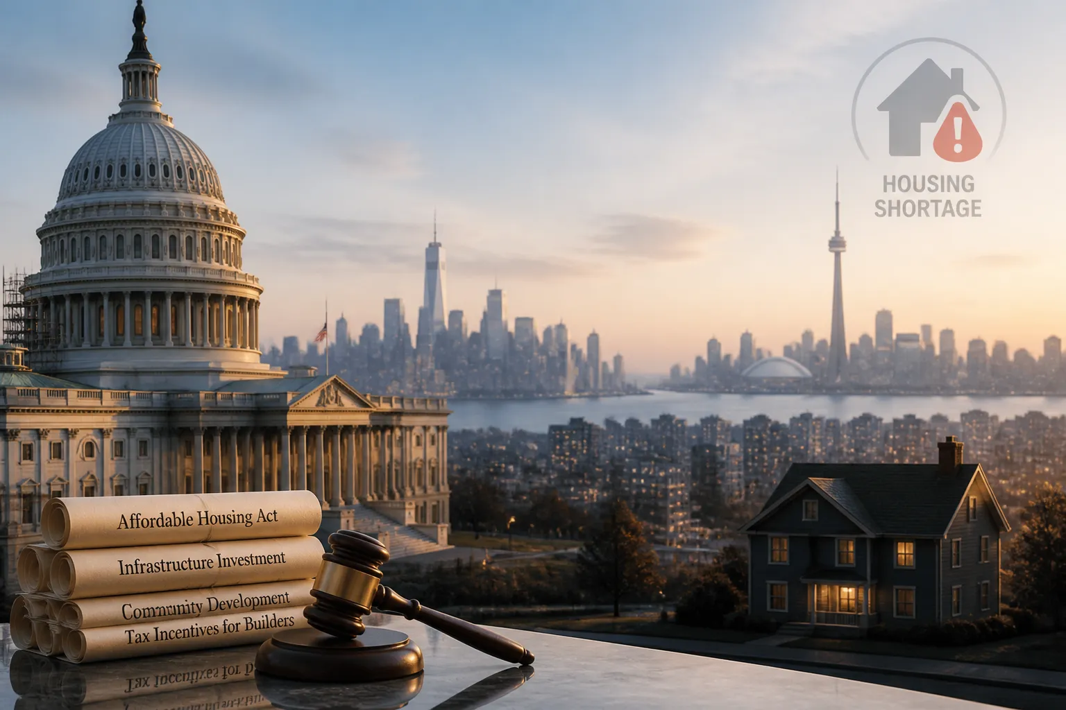 Congress Passes Landmark Housing Bill, President Halts Signing; New York Primaries Shift Left, Canada Faces Housing Strain