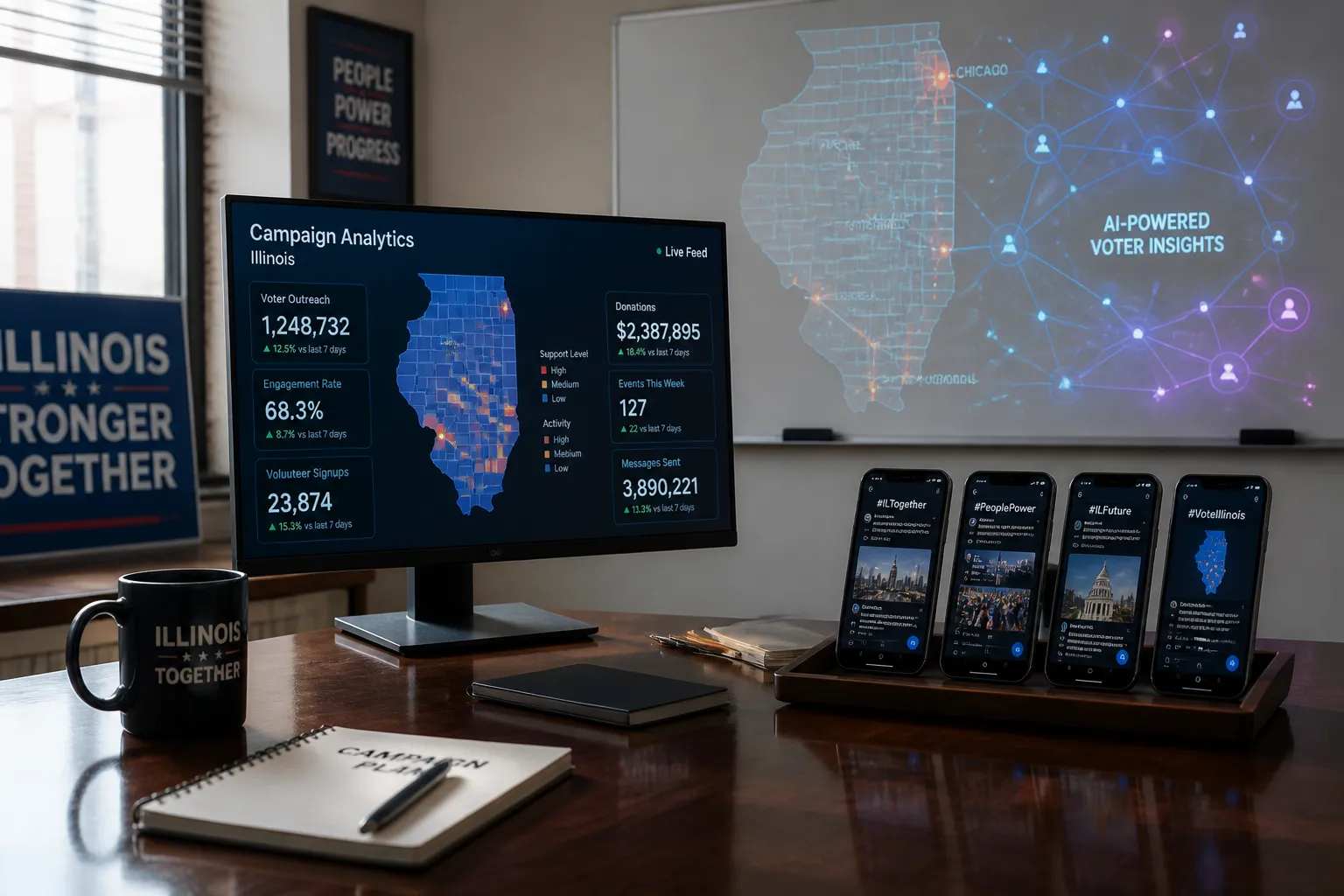 Illinois GOP Campaign Uses AI-Generated Images to Boost Social Media Reach